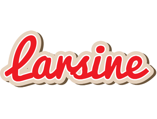 Larsine chocolate logo