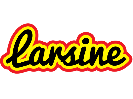 Larsine flaming logo