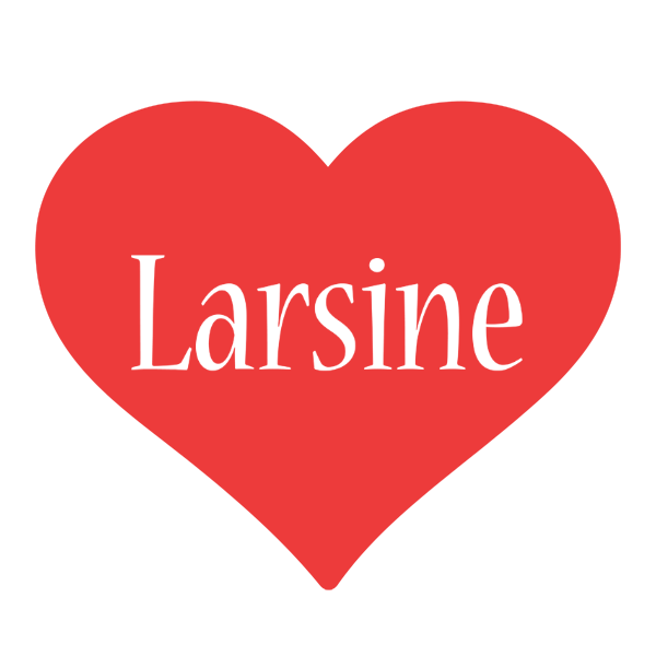 Larsine love logo