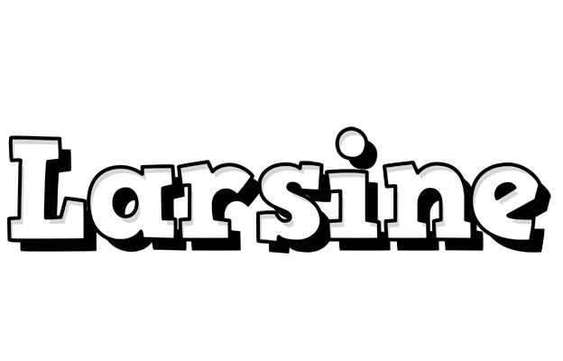 Larsine snowing logo