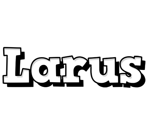 Larus snowing logo