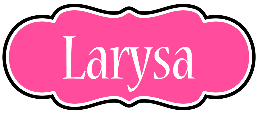 Larysa invitation logo
