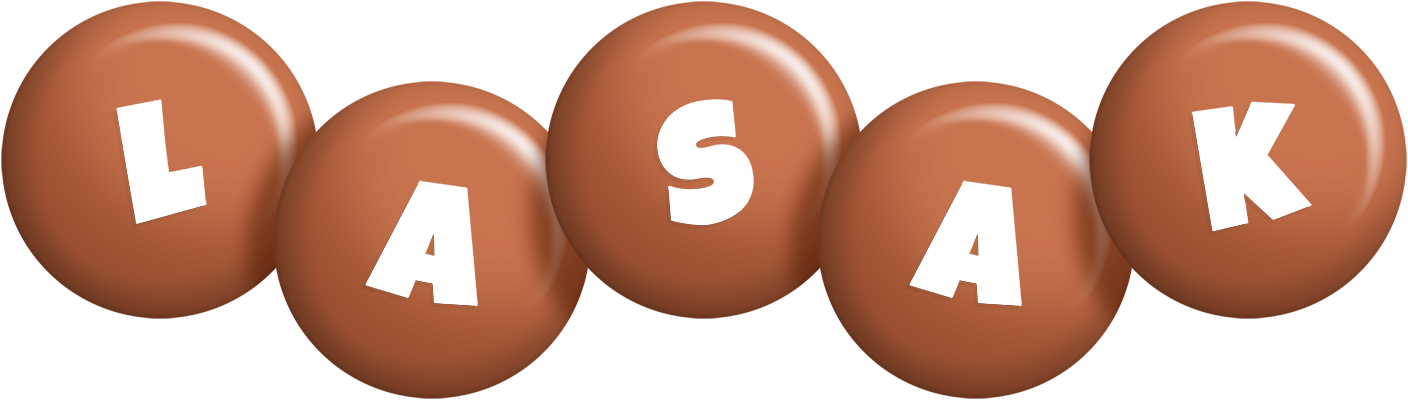 Lasak candy-brown logo