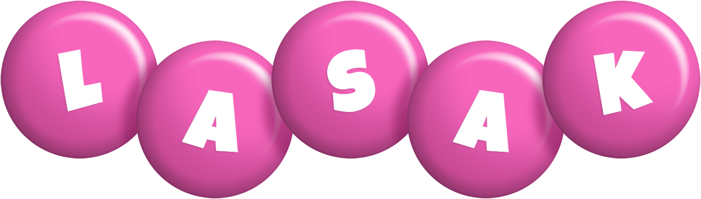 Lasak candy-pink logo