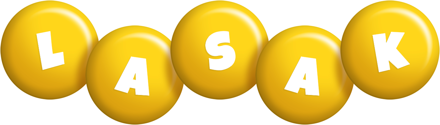 Lasak candy-yellow logo