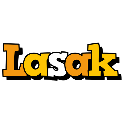 Lasak cartoon logo