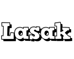 Lasak snowing logo