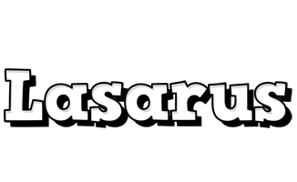 Lasarus snowing logo