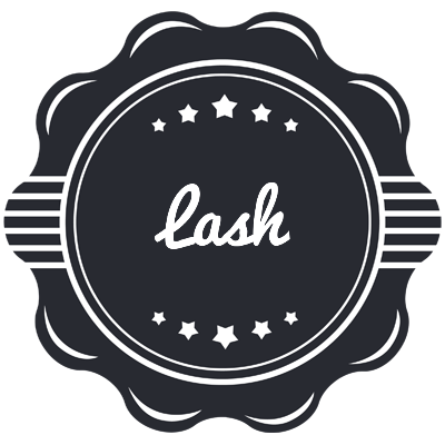 Lash badge logo