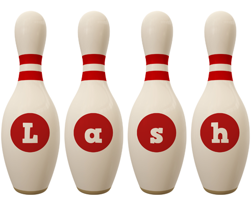 Lash bowling-pin logo