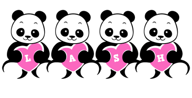 Lash love-panda logo