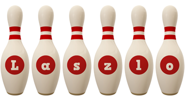 Laszlo bowling-pin logo