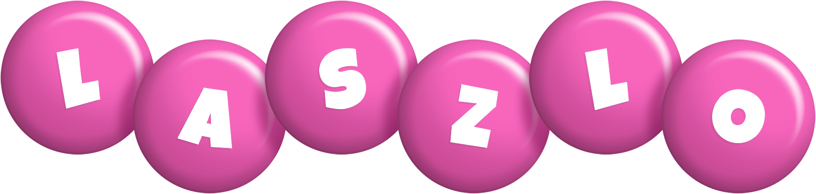 Laszlo candy-pink logo