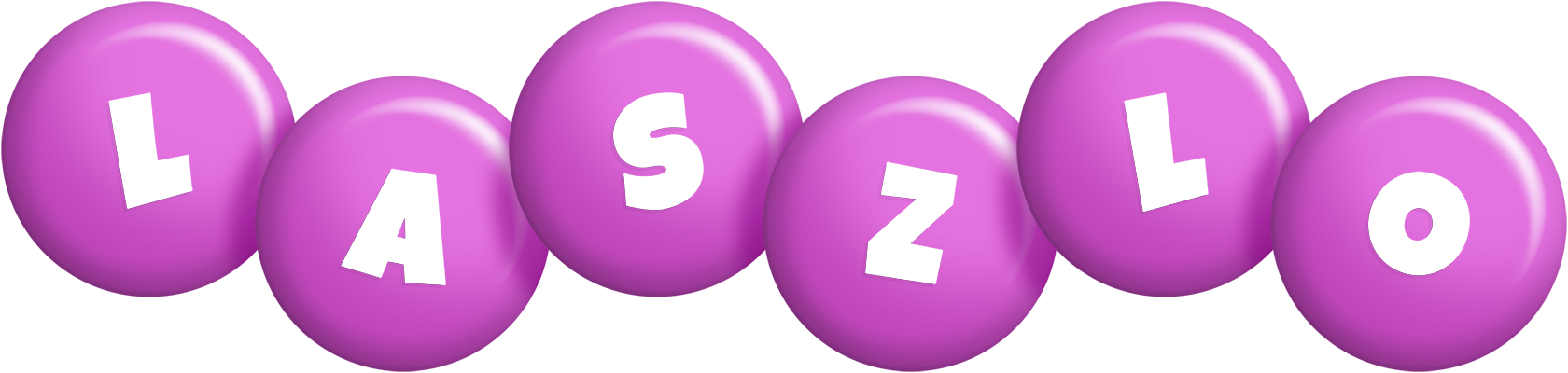 Laszlo candy-purple logo