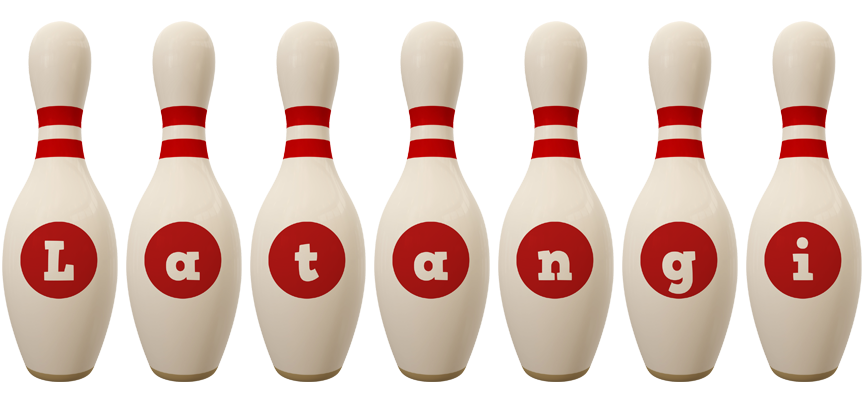 Latangi bowling-pin logo