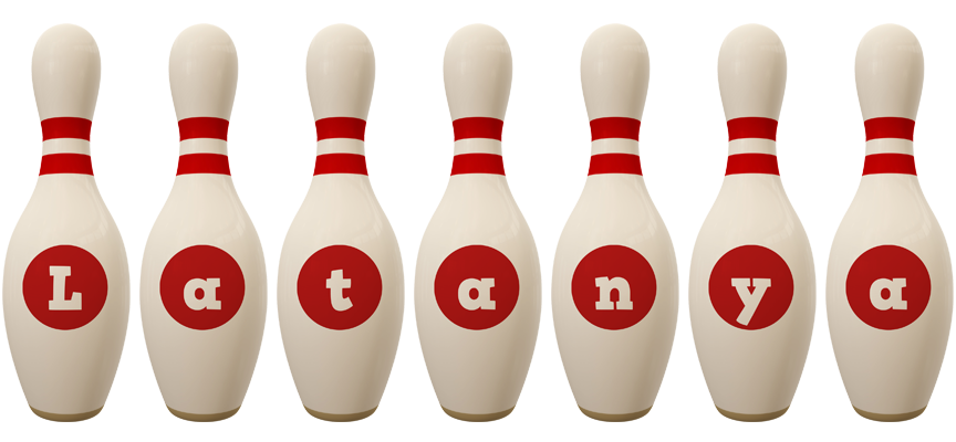 Latanya bowling-pin logo