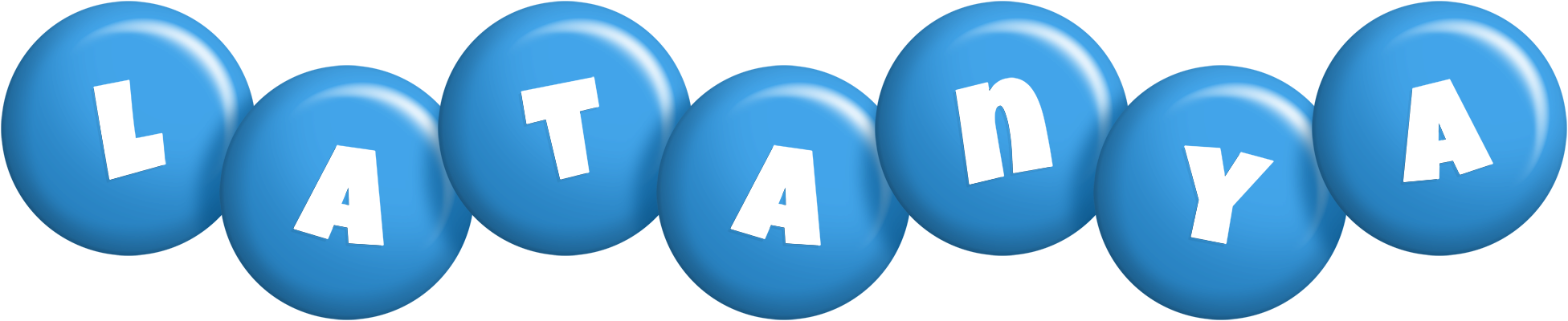 Latanya candy-blue logo