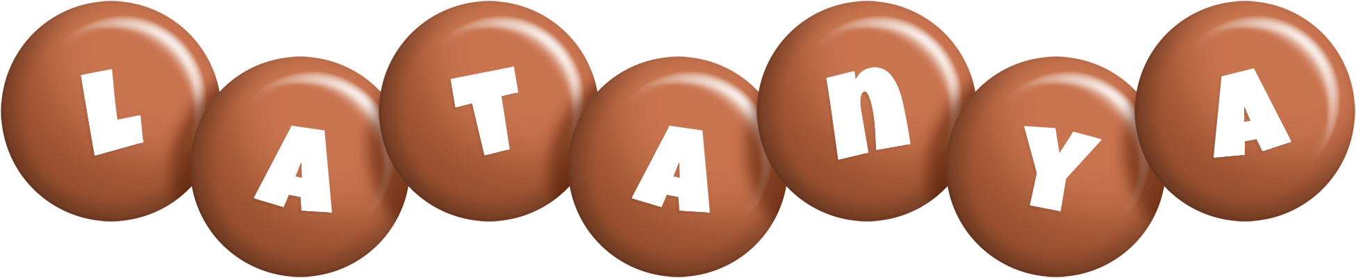 Latanya candy-brown logo