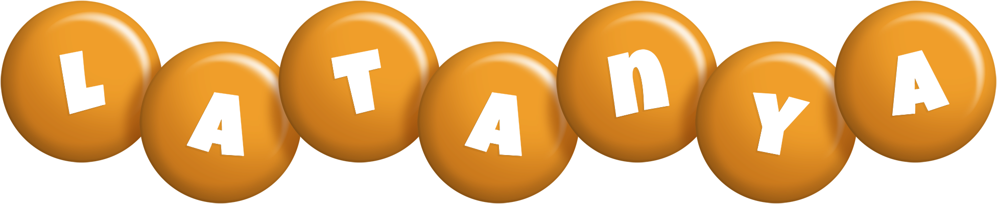 Latanya candy-orange logo