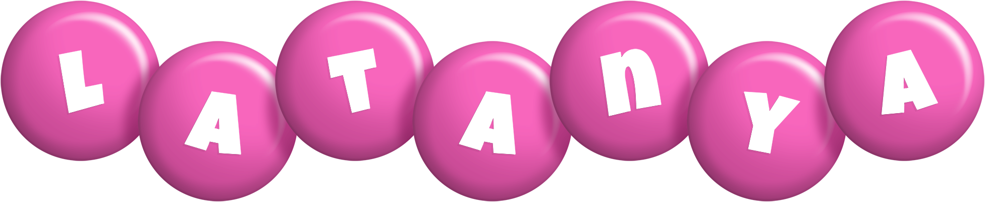 Latanya candy-pink logo