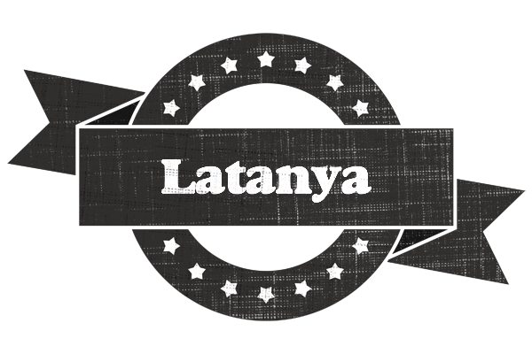 Latanya grunge logo