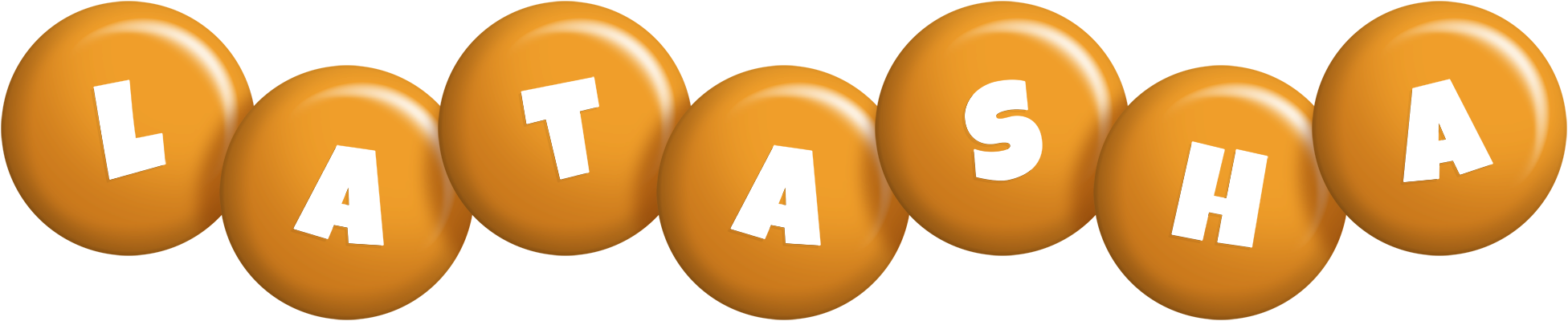 Latasha candy-orange logo