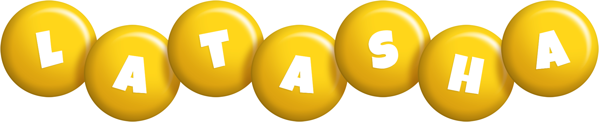 Latasha candy-yellow logo