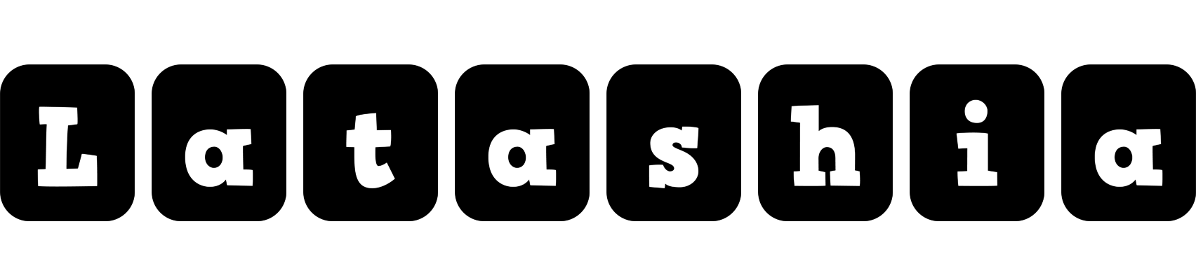 Latashia box logo