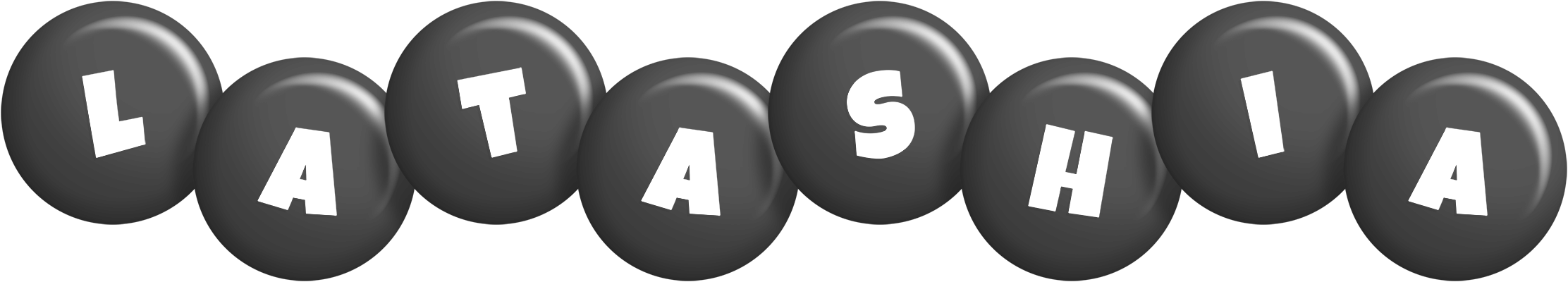 Latashia candy-black logo