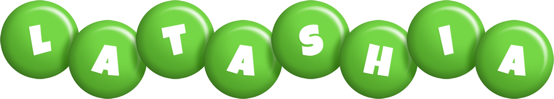 Latashia candy-green logo