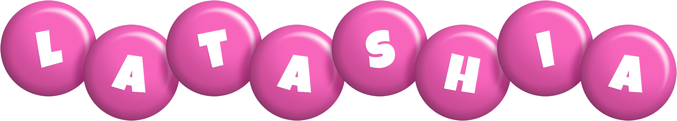 Latashia candy-pink logo