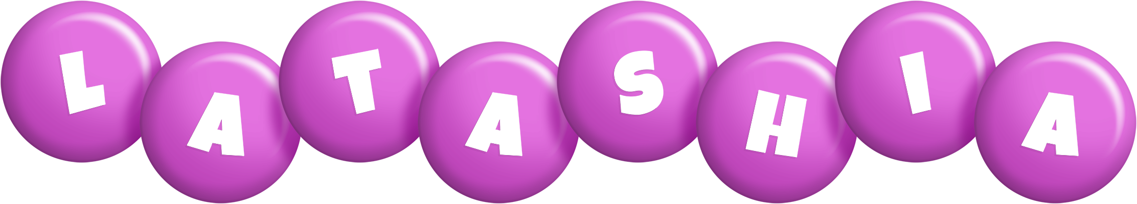 Latashia candy-purple logo