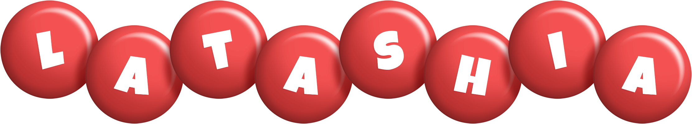 Latashia candy-red logo
