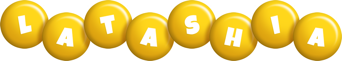 Latashia candy-yellow logo