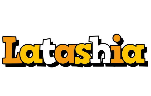 Latashia cartoon logo