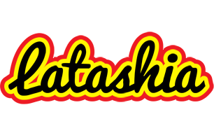 Latashia flaming logo