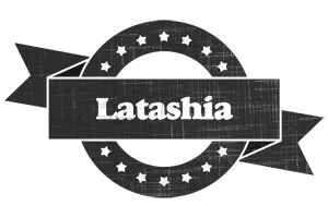 Latashia grunge logo