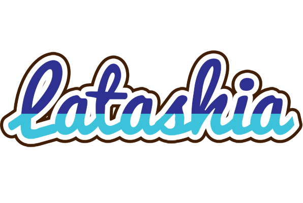 Latashia raining logo