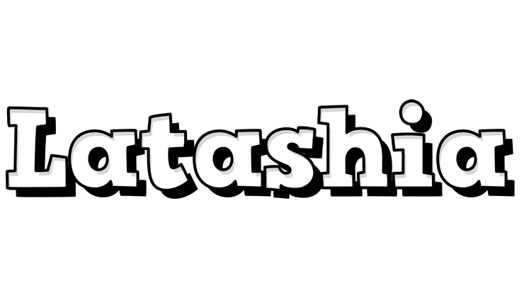 Latashia snowing logo