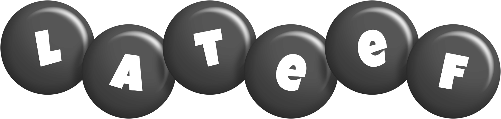 Lateef candy-black logo