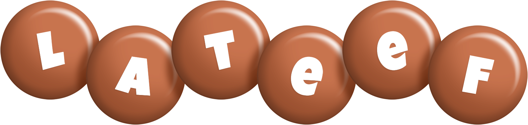 Lateef candy-brown logo