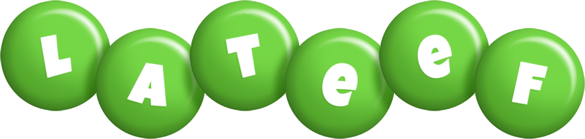 Lateef candy-green logo