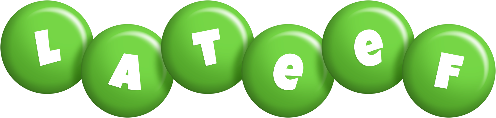Lateef candy-green logo