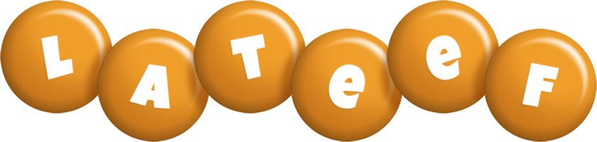Lateef candy-orange logo