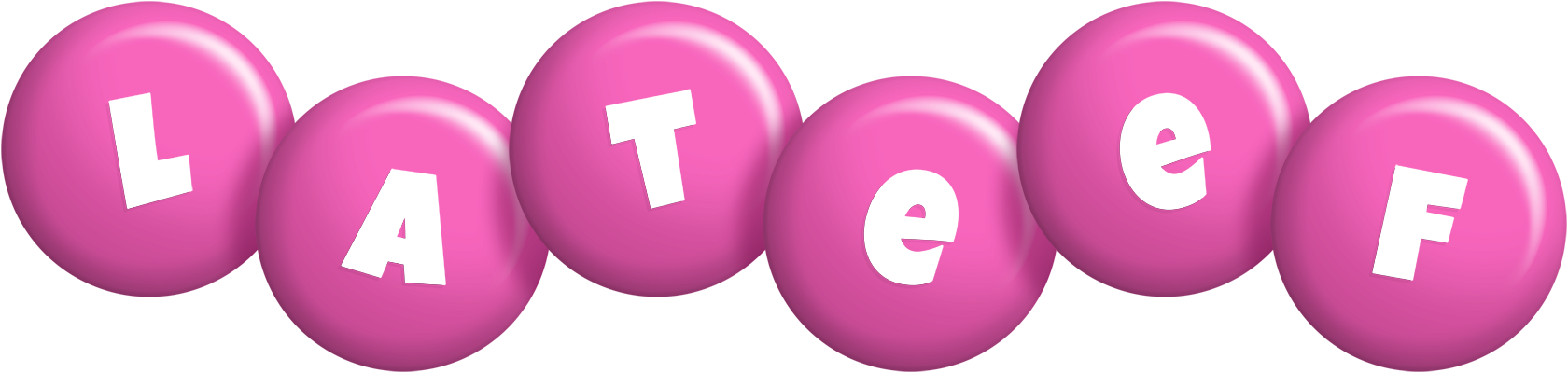 Lateef candy-pink logo