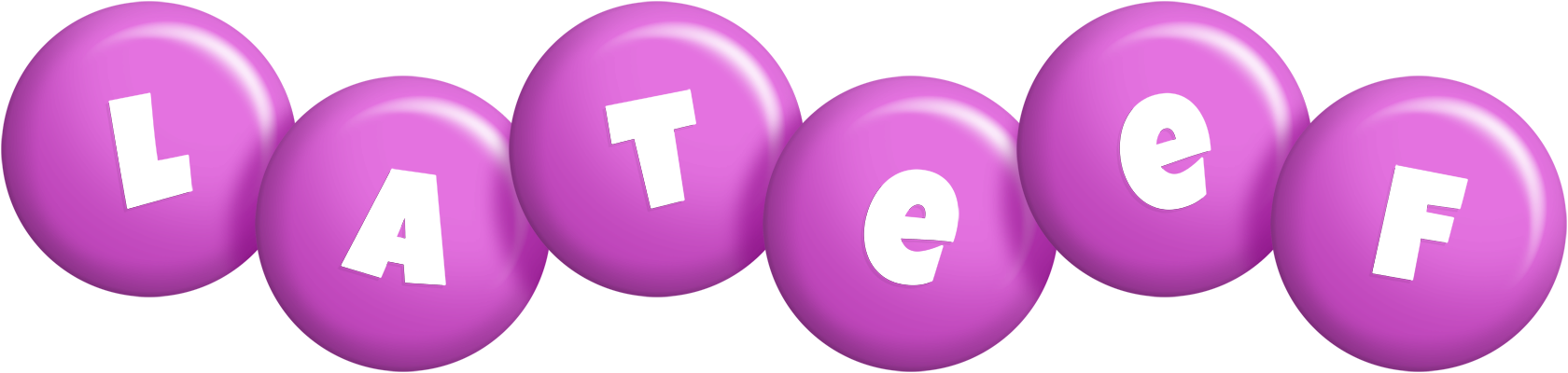 Lateef candy-purple logo