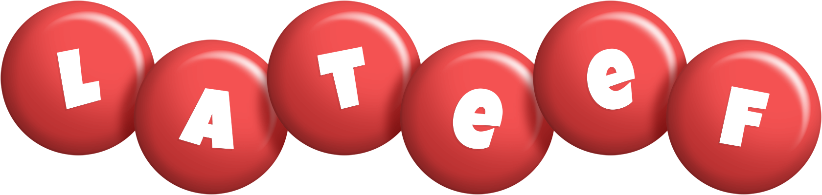 Lateef candy-red logo