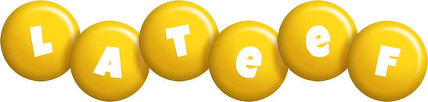 Lateef candy-yellow logo