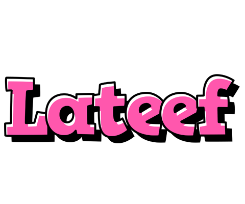 Lateef girlish logo