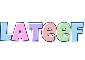 Lateef pastel logo